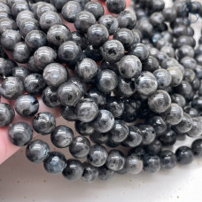 Лабрадорит черный (Ларвикит) №1 8 мм