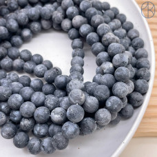 Лабрадорит черный матовый (Ларвикит) 10 мм