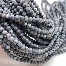 Лабрадорит черный матовый (Ларвикит) 4 мм