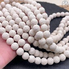 Лава Вулканическая, цвет сливочный белый 10 мм Лава Вулканическая, цвет сливочный белый 10 мм