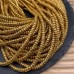 Лава Вулканическая диски 4x2 мм с покрытием светлое золото