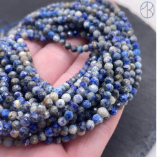 Лазурит №1 микроогранка 3,5 мм Лазурит №1 микроогранка 3,5 мм