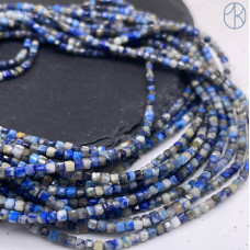 Лазурит куб огранка 2 мм Лазурит куб огранка 2 мм