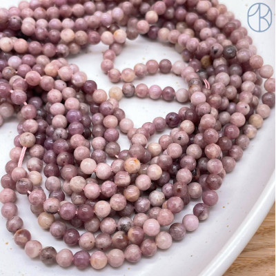 Лепидолит сиреневый 4 мм 