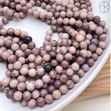 Лепидолит сиреневый 6 мм 