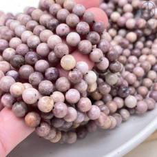 Лепидолит сиреневый 6 мм 