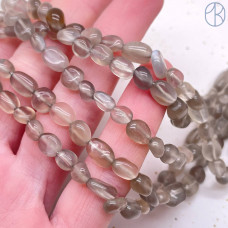 Лунный камень серый галтовка ~ 6-8 мм