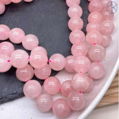 Мадагаскарский розовый кварц №3 12 мм