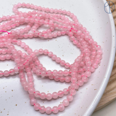 Мадагаскарский розовый кварц №3 4 мм