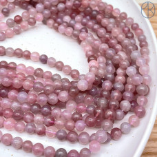 Мадагаскарский розовый кварц №5 6 мм