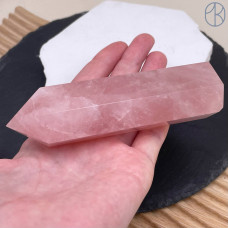 Мадагаскарский розовый кварц кристалл ~ 11х3 см