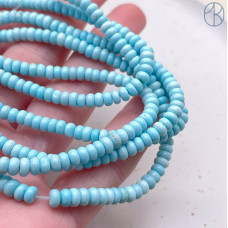 Магнезит голубой (тонированный) рондель 4х2 мм