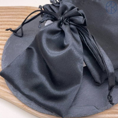 Мешочки атласные черные 10х15см уп. 5шт