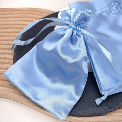 Мешочки атласные голубые 10х15см уп. 5шт