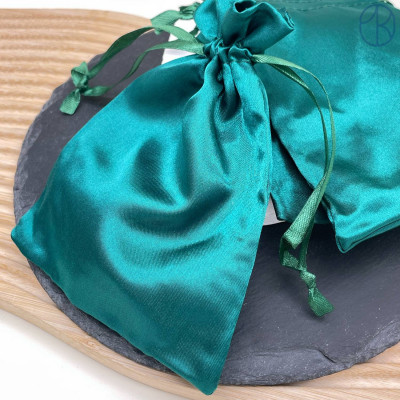 Мешочки атласные зеленые 10х15см уп. 5шт