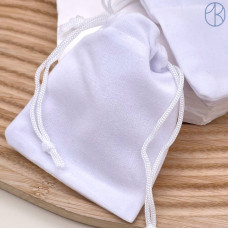 Мешочки бархатные белые 9х7см уп. 10шт