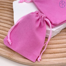 Мешочки бархатные розовые 9х7см уп. 50шт