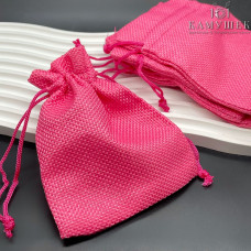 Мешочки льняные фуксия 12х9см уп. 5шт