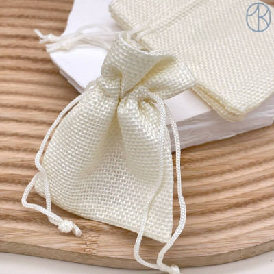 Мешочки льняные кремовые 9х7см уп. 50шт