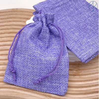 Мешочки льняные сиреневые 12х9см уп. 50шт