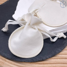 Мешочки мини бархатные белые 9х7см уп. 5шт
