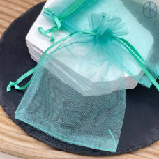 Мешочки органза бирюзовые 9х12см уп. 100шт Мешочки органза бирюзовые 9х12см уп. 100шт