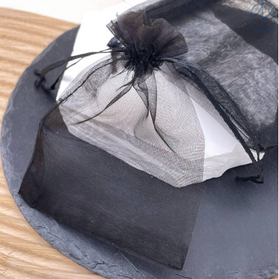 Мешочки органза черные 9х12см уп. 10шт