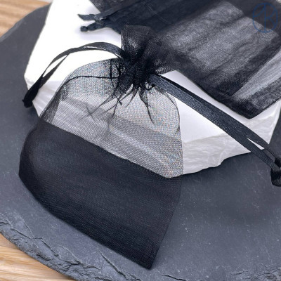 Мешочки органза черные 9х7см уп. 100шт