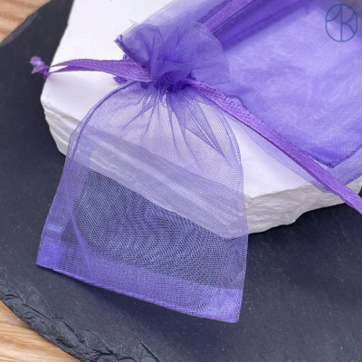 Мешочки органза фиолетовые 9х7см уп. 10шт