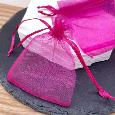 Мешочки органза фуксия 9х7см уп. 100шт