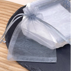 Мешочки органза серые 9х12см уп. 10шт