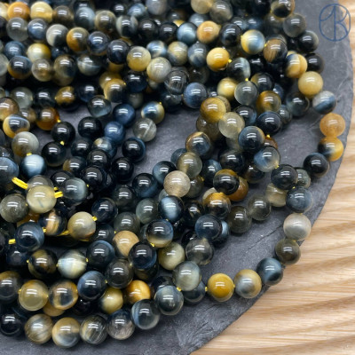 Микс глаз 6 мм (тигровый и соколиный)