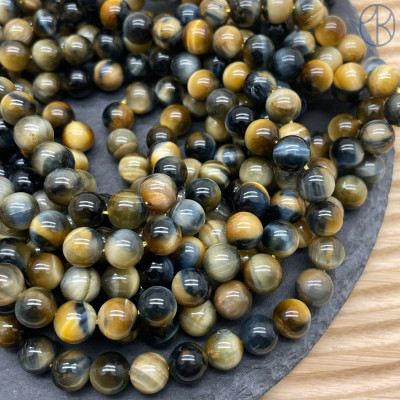 Микс глаз 8 мм (тигровый и соколиный)