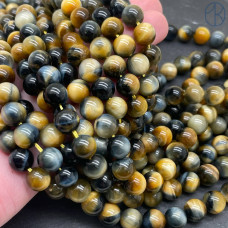 Микс глаз 8 мм (тигровый и соколиный)