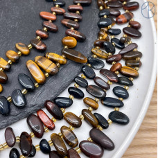 Микс глаз сколы ~ 12-16 мм (тигровый, соколиный, бычий)