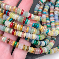 Микс камней рондель 6х2 мм