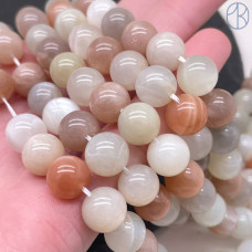 Микс лунный и солнечный камень №1 10 мм Микс лунный и солнечный камень №1 10 мм