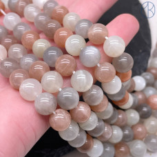 Микс лунный и солнечный камень №1 8 мм Микс лунный и солнечный камень №1 8 мм