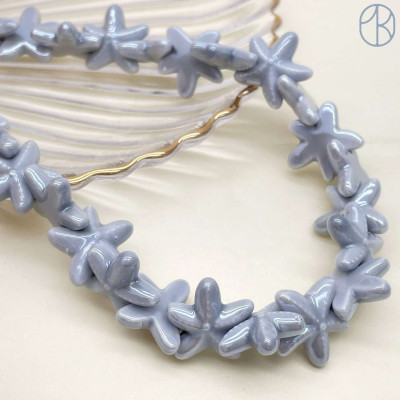 Морская звезда, керамика цвет серый 17 мм