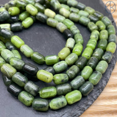 Нефрит Канадский бочонок ~ 9 мм Нефрит Канадский бочонок ~ 9 мм