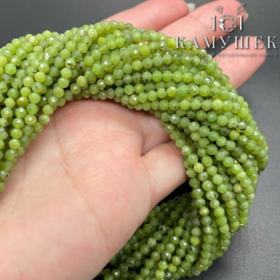 Нефрит Канадский микроогранка №2 3 мм 