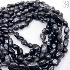 Обсидиан черный галтовка ~ 8-12 мм