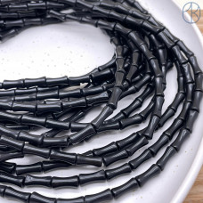 Обсидиан черный песочные часы 12х4 мм