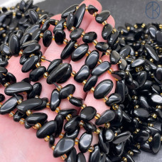 Обсидиан черный сколы ~ 12-16 мм