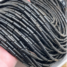 Обсидиан черный трубочки 13х4 мм