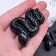 Обсидиан черный змея ~ 5 см