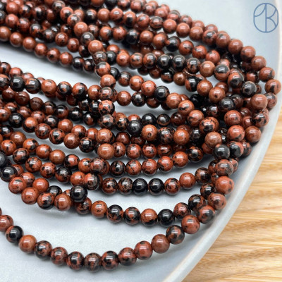 Обсидиан махагоновый 4 мм