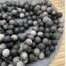 Обсидиан серебристый матовый 9 мм