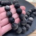 Обсидиан серый матовый, Луна 16 мм 