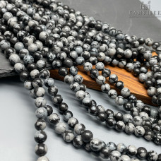 Обсидиан снежный 6 мм